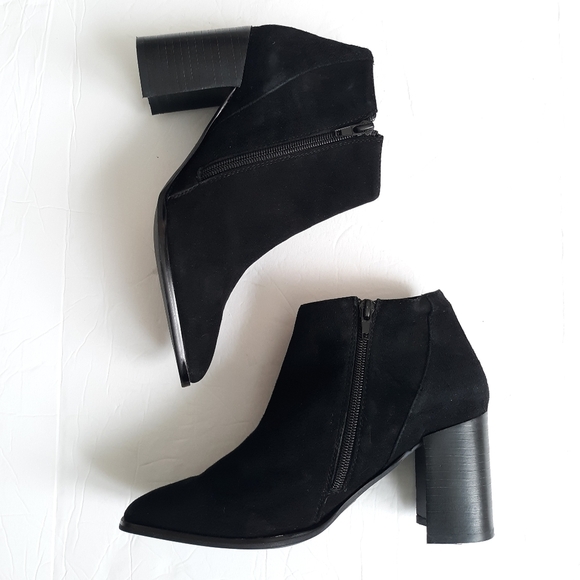 Jeffrey Campbell Ankle Booties Suede Black - Picture 2 of 8
